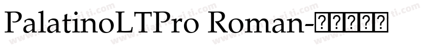 PalatinoLTPro Roman字体转换